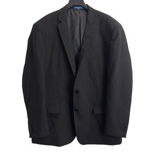 Monaco Men's Nicolas Black Two Button Blazer Suit Jacket 54L